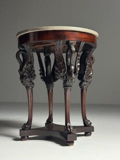 19th-century Empire Gueridon in mahogany