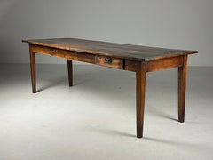 Antique French dining table, 242 cm