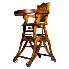 Antique Victorian high chair