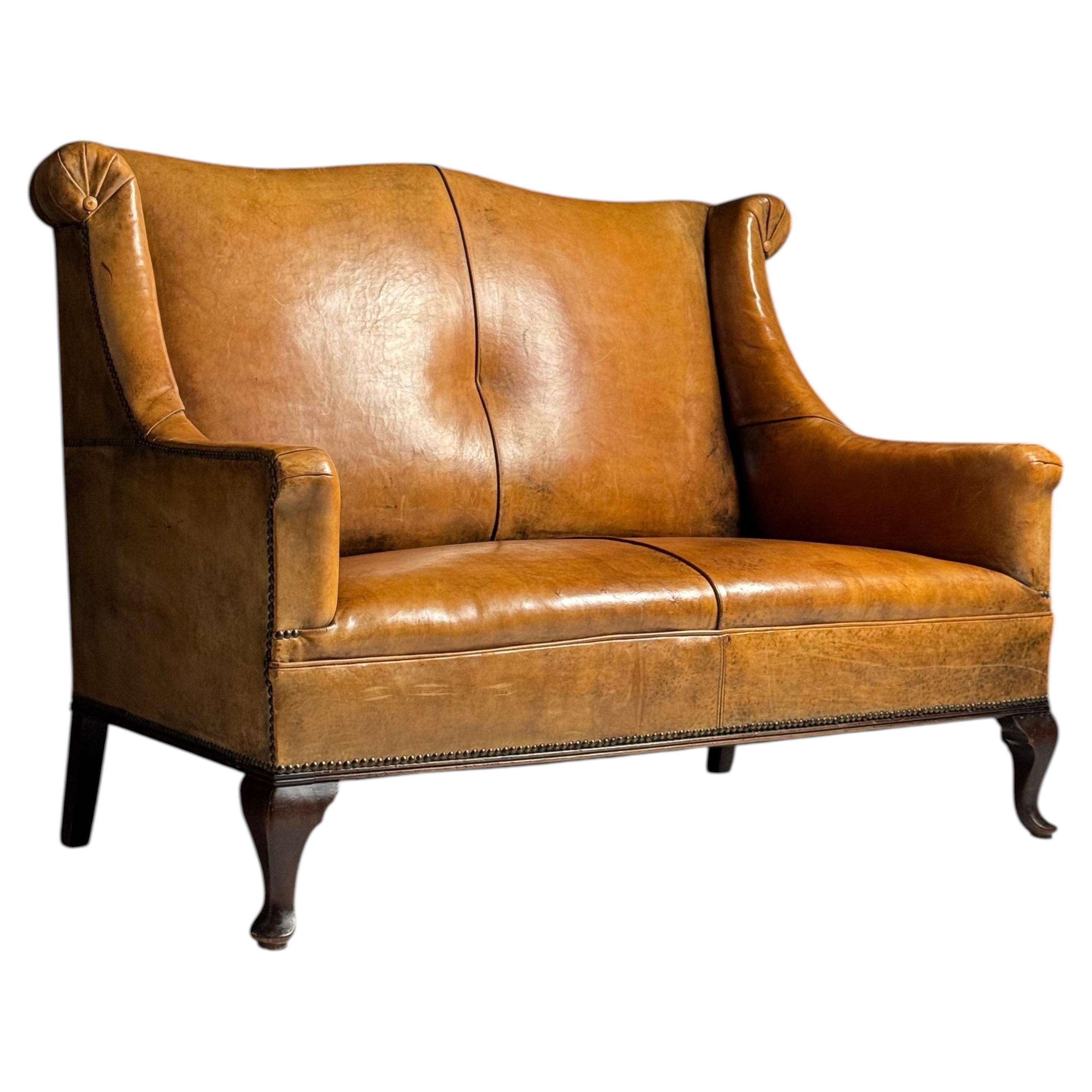 Classic sheepskin sofa
