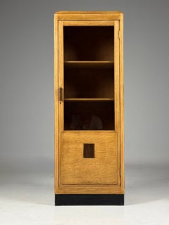 Art Deco oak bookcase