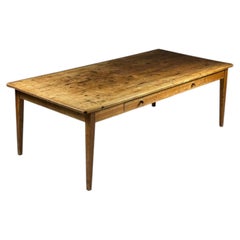 Antique English pine dining table