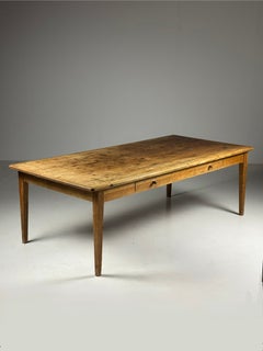 Antique English pine dining table
