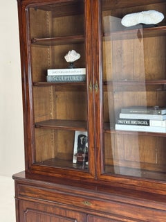 19th-century mahogany bookcase
