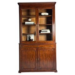 19th-century mahogany bookcase