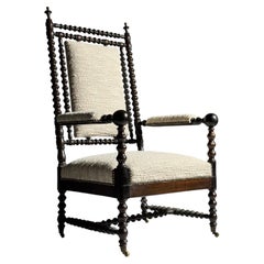 19th-century English Bobbin Armchair