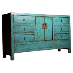 Chinese sideboard, blue