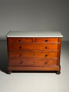 19th-century mahogany chest of drawers