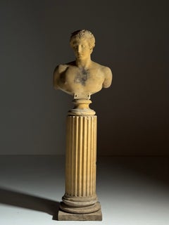 Bust on a plinth, 20th century, Antinous