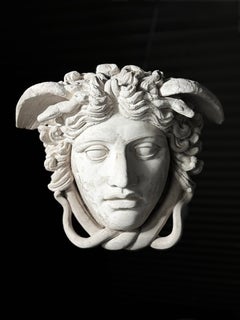 Medusa wall decoration, plaster