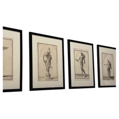 Set of 6 19th-century engravings