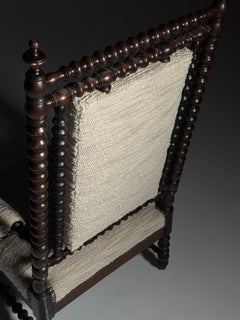 19th-century English bobbin armchair