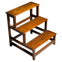 Wooden library step ladder