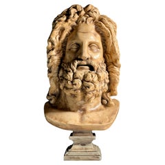 Large plaster bust of Zeus