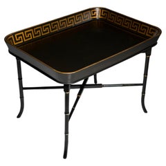 Faux Bamboo tray table / side table