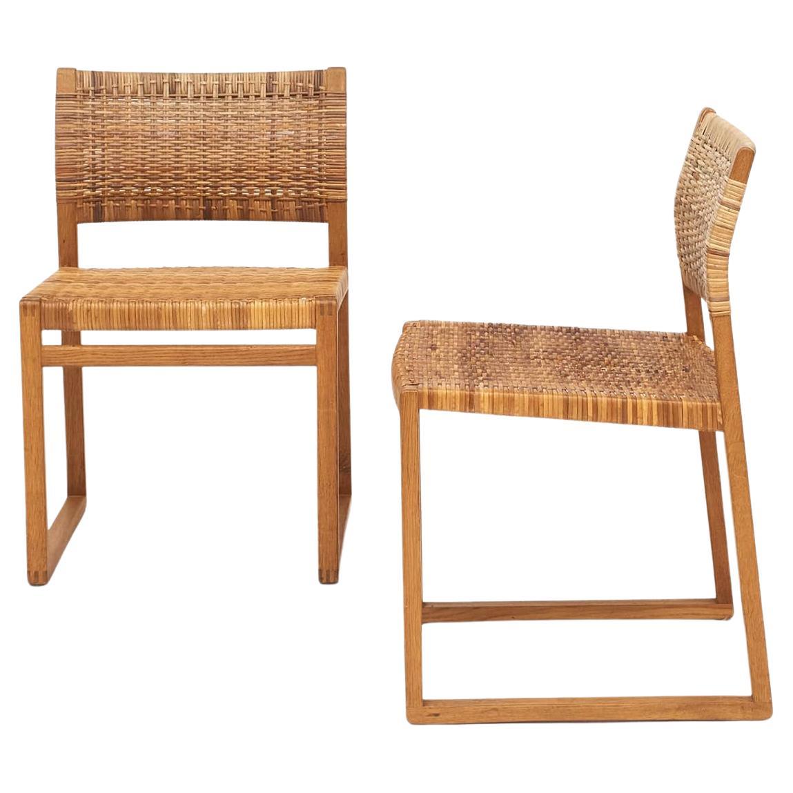 Pair Of Børge Mogensen BM61 Dining Chairs