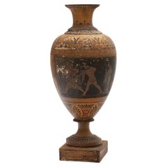 Large Italian Terra Cotta 'Grand Tour' Amphora c 1820