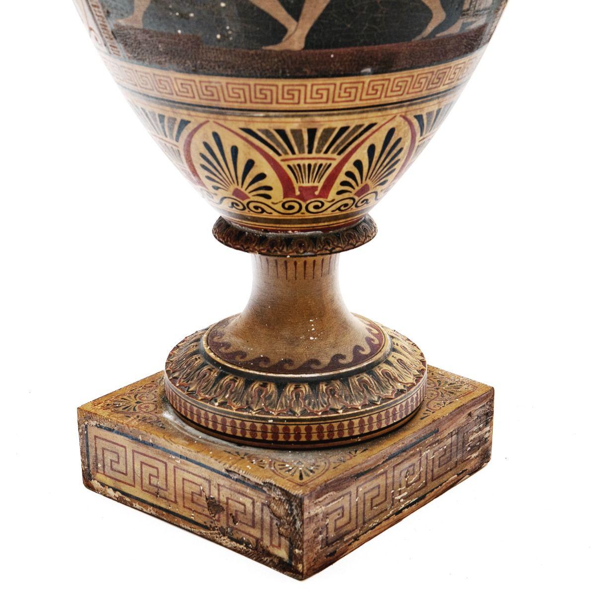 Large Italian Terra Cotta 'Grand Tour' Amphora c 1820 For Sale 4