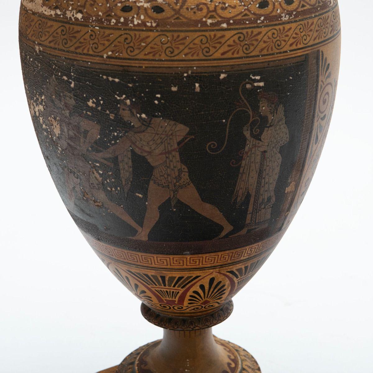 Terracotta Large Italian Terra Cotta 'Grand Tour' Amphora c 1820 For Sale