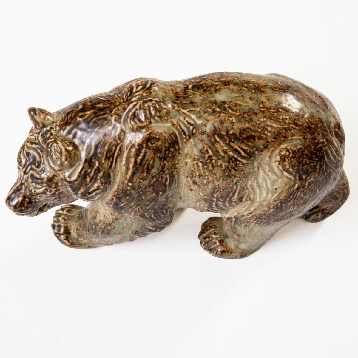 Orso in gres di Knud Kyhn per Royal Copenhagen In condizioni buone in vendita a Kastrup, DK