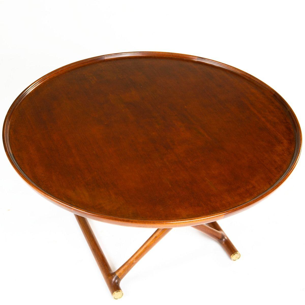 Mogens Lassen ‘The Egyptian Table’ in Mahogany and Brass For Sale 1
