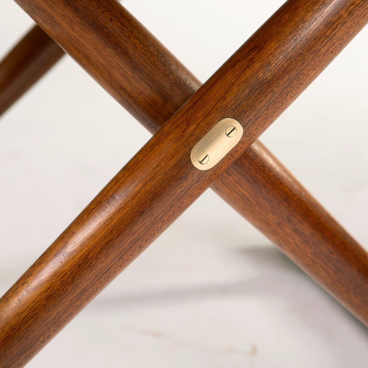 Mogens Lassen ‘The Egyptian Table’ in Mahogany and Brass For Sale 4