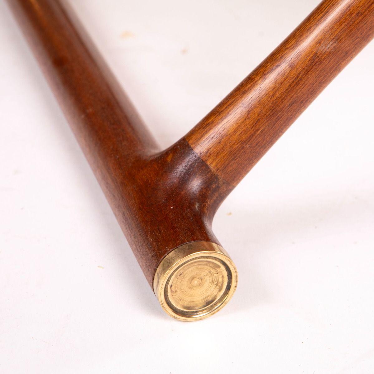 Mogens Lassen ‘The Egyptian Table’ in Mahogany and Brass For Sale 5