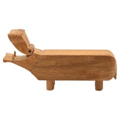 Kaj Bojesen Wooden Hippopotamus in Oak, Denmark