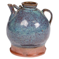 Chinese Glazed Stoneware Wine Ewer – Late Qing Dynasty