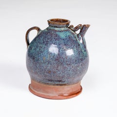 Chinese Glazed Stoneware Wine Ewer – Late Qing Dynasty