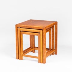 Fritz Hansen – Set of Three Beech Nesting Tables