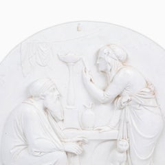 Bertel Thorvaldsen “Old Age or Winter” Neoclassical Plaster Relief