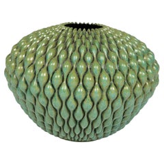 Anders Børgesen, grand vase sculptural en grès émaillé, Danemark, 2025