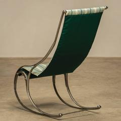 Mid-19th Century H.C. Andersen Rocking Chair in Polished Cast Iron