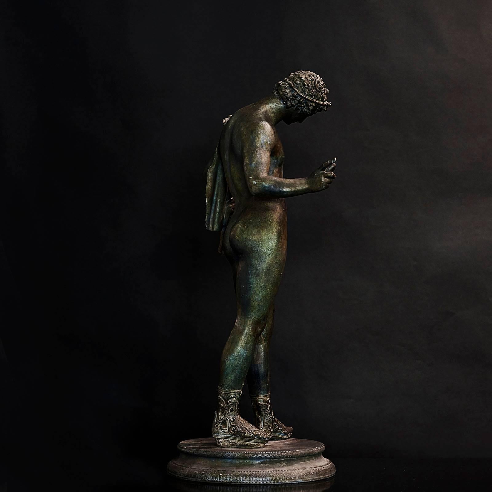 French Patinated Bronze Grand Tour Figure, Late 19th Century