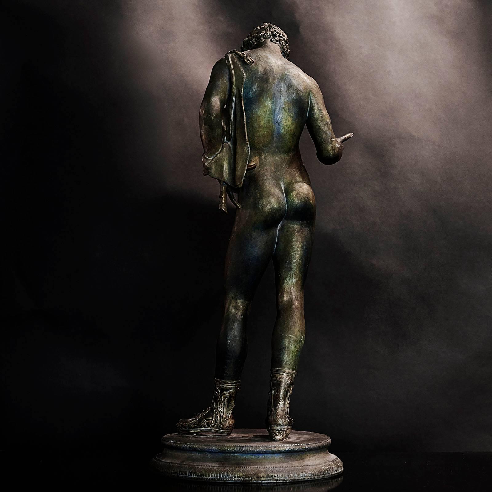 Patinated Bronze Grand Tour Figure, Late 19th Century In Excellent Condition In Kastrup, DK