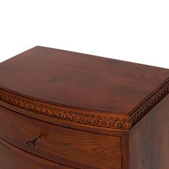 Danish Louis XVI Mahogany Bow-Front Commode, circa 1790