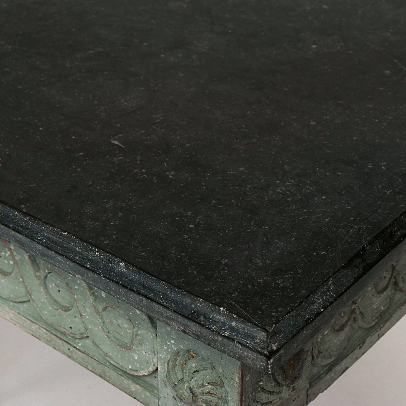 Wood Swedish Late Gustavian Painted Console, Late 18th-Early 19th Century