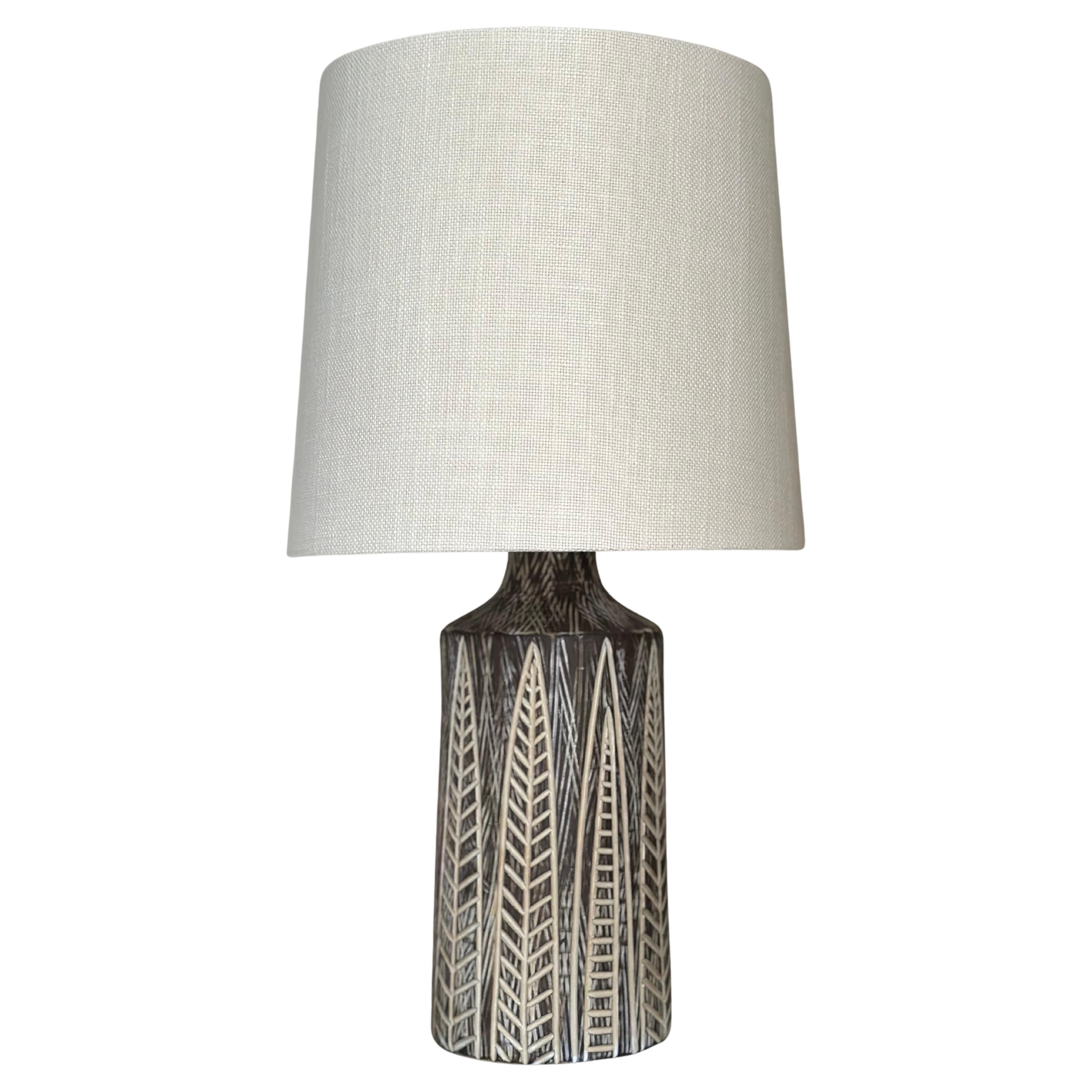 Swedish Art Deco Table Lamp NIGERIA in Stoneware from Upsala-Ekeby 1950s For Sale