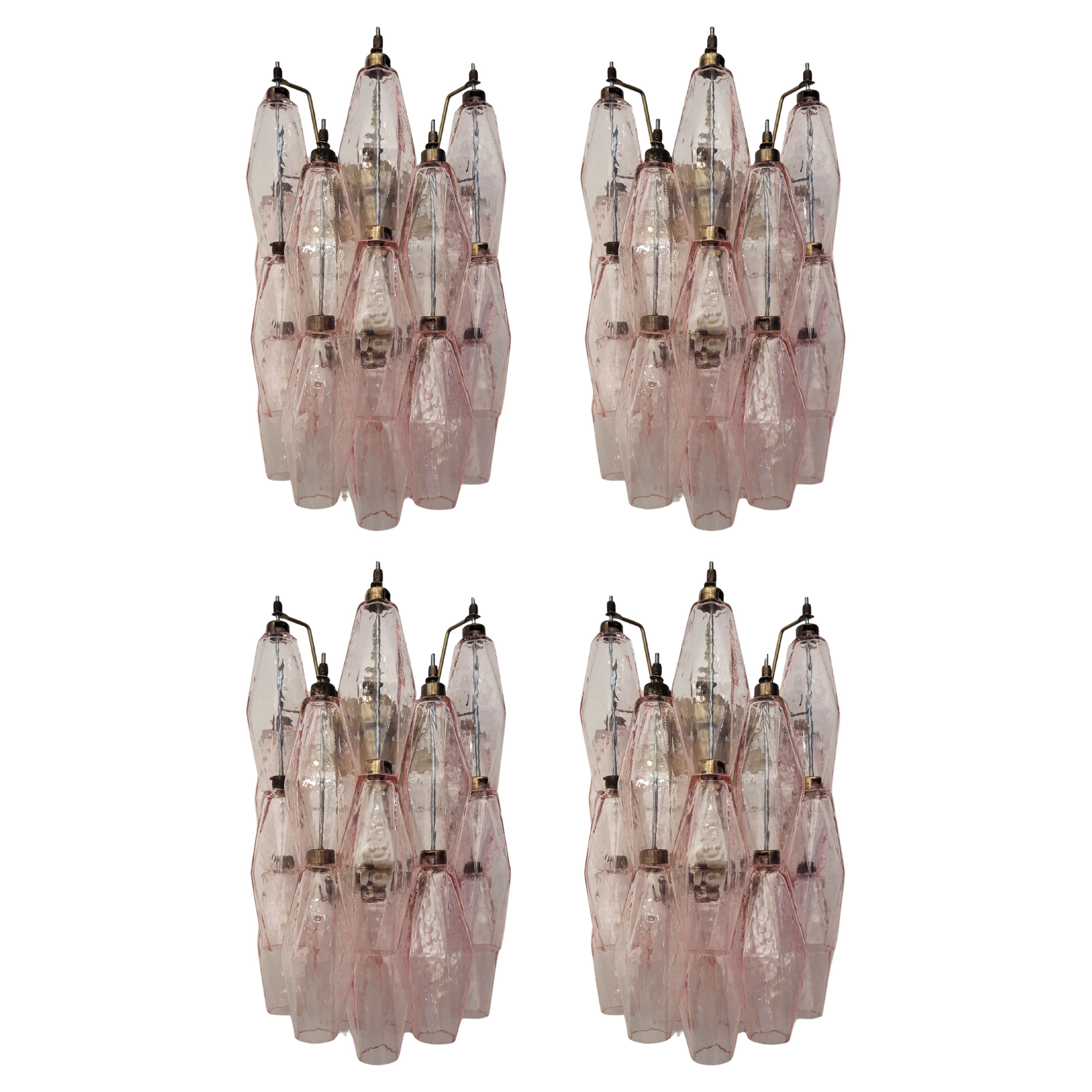 Apliques de Murano Rosa - set de 4 en venta