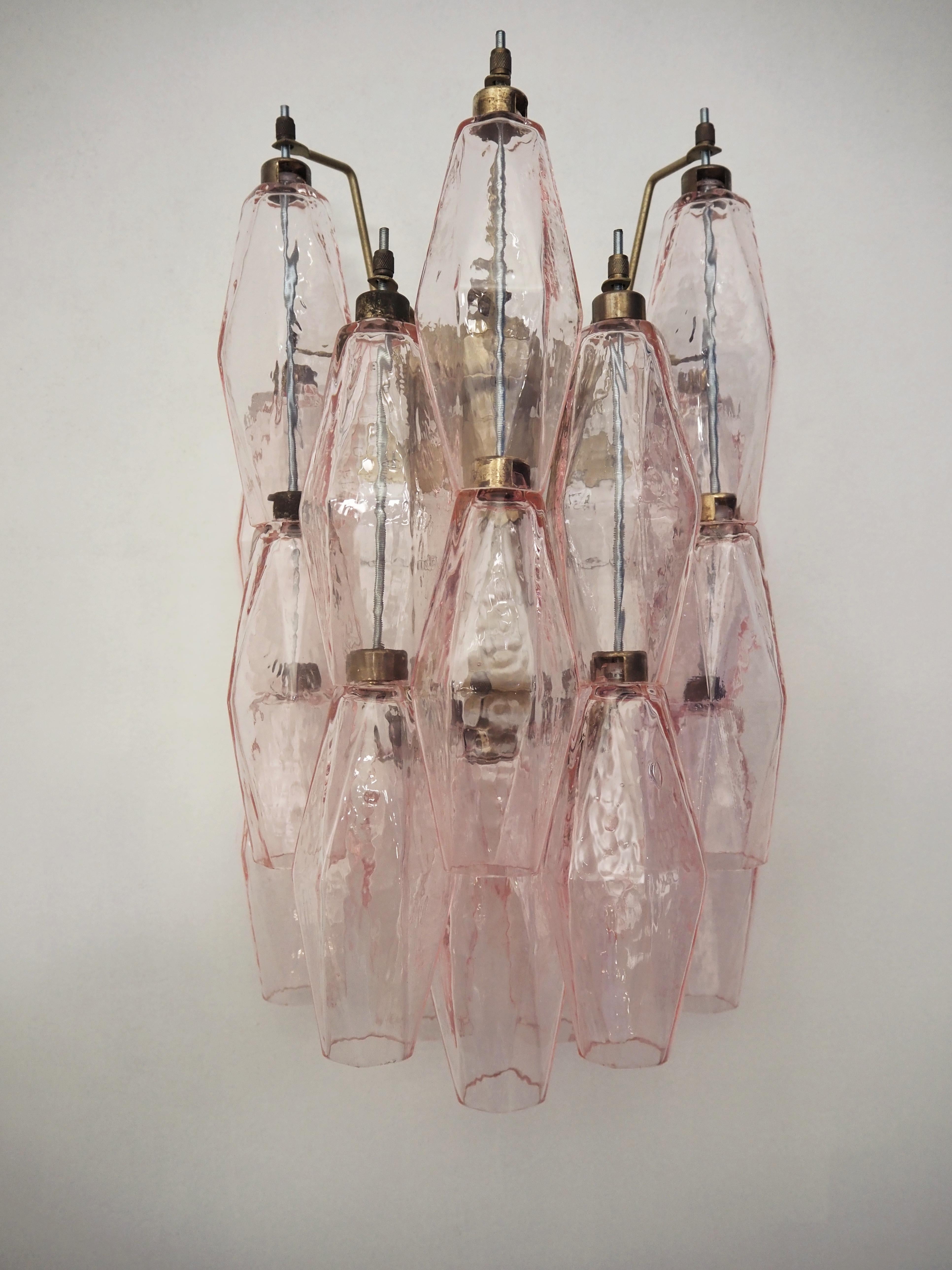 Apliques de Murano Rosa - set de 4 Vidrio en venta