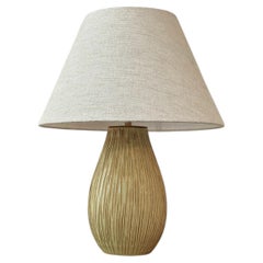 Greta Runeborg Scandinavian Modern Earthenware Table Lamp for Ekeby, 1940s.