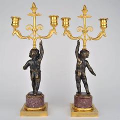 Pair of Excellent Louis XVI Candelabra