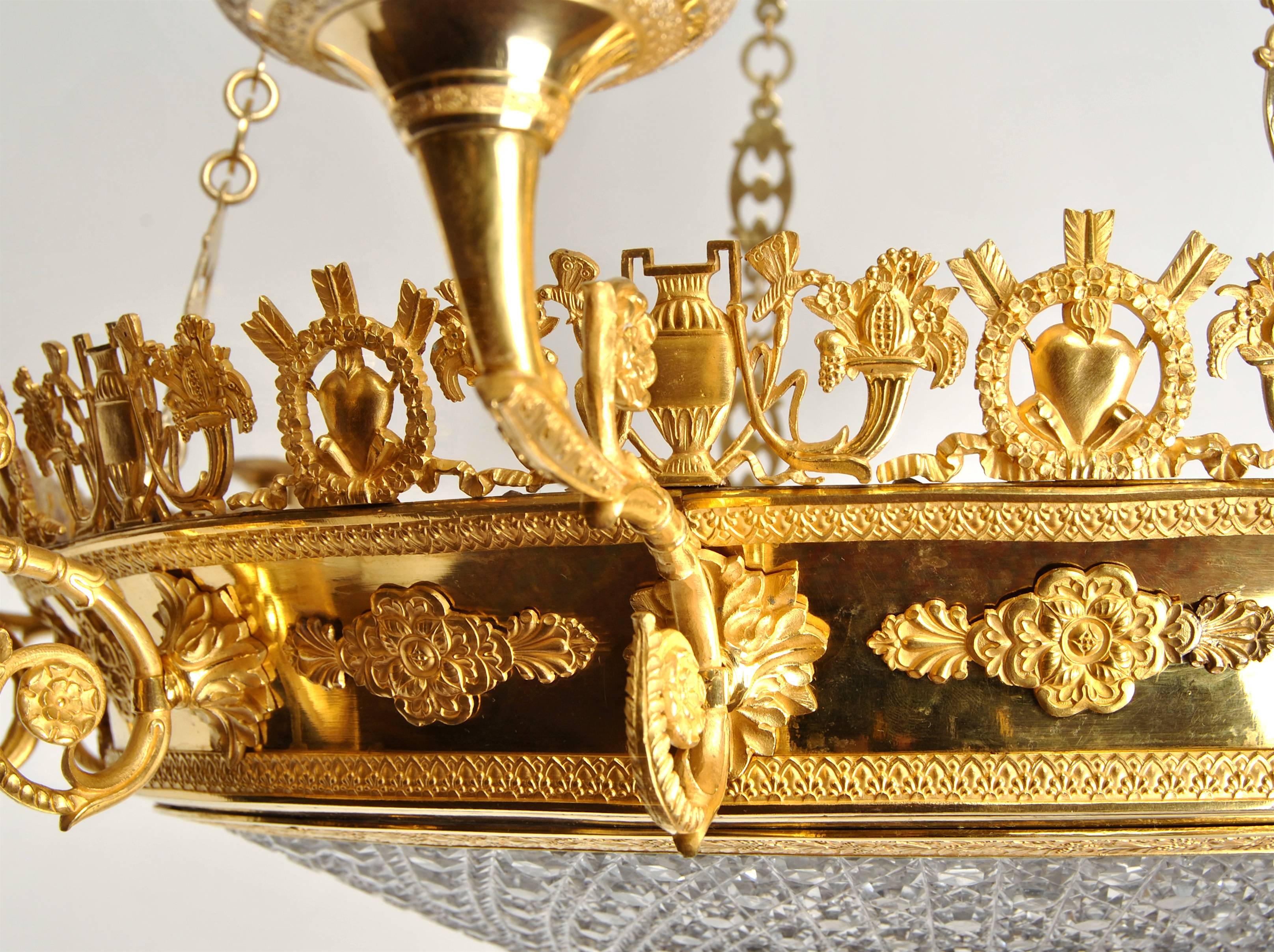 Empire 19th Century Russian Lamp For Sale