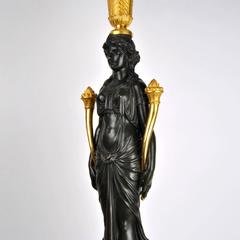 Pair of Excellent Parisian Empire Candelabra