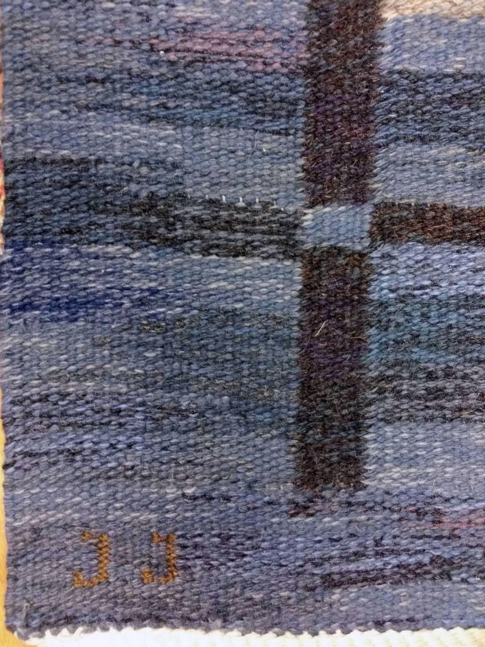 Mid-20th Century Swedish Flat-Woven Rölakan Carpet