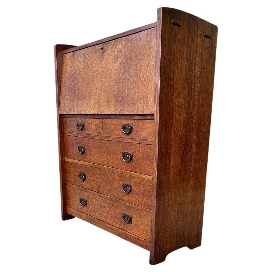 Antique GUSTAV STICKLEY Drop Front Desk PERIOD DESK - W5844           MUST  SELL