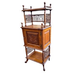SUPERB Antique "Stick & Ball" American Small Cabinet - W5005         SALE
