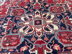 Antique Good Serapi Circa 1900 R3668 9'2"x 11'11"