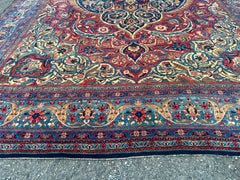 SUPERB nice ANTIQUE 9' 1" x 13' 2" Lavar Oriental rug Circa 1890's 9x13 RR5581